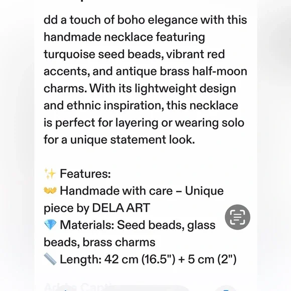 Handmade charm necklace ! New 💌💌💌 - Picture 5 of 5